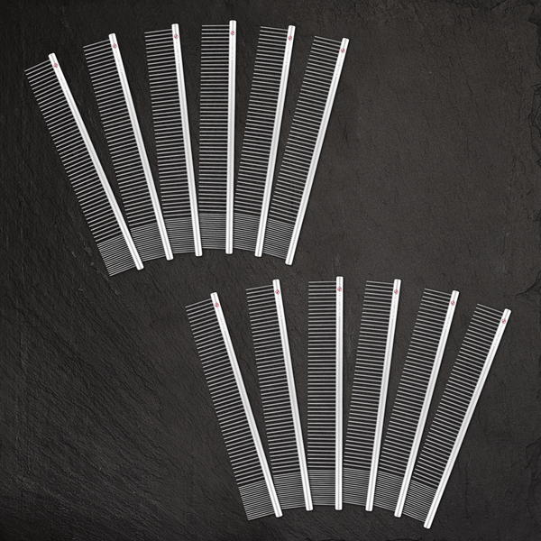 Sensei Shears - 12 PACK- #8 11.75 in Coarse-Fine Grooming Comb