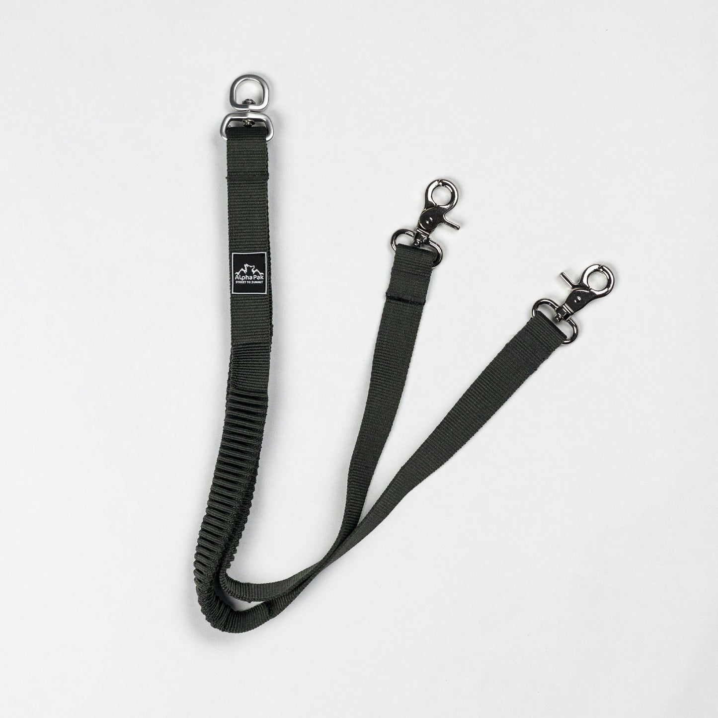 Alpha Pak - Teton Dark Gray Elastic Dog Leash Coupler