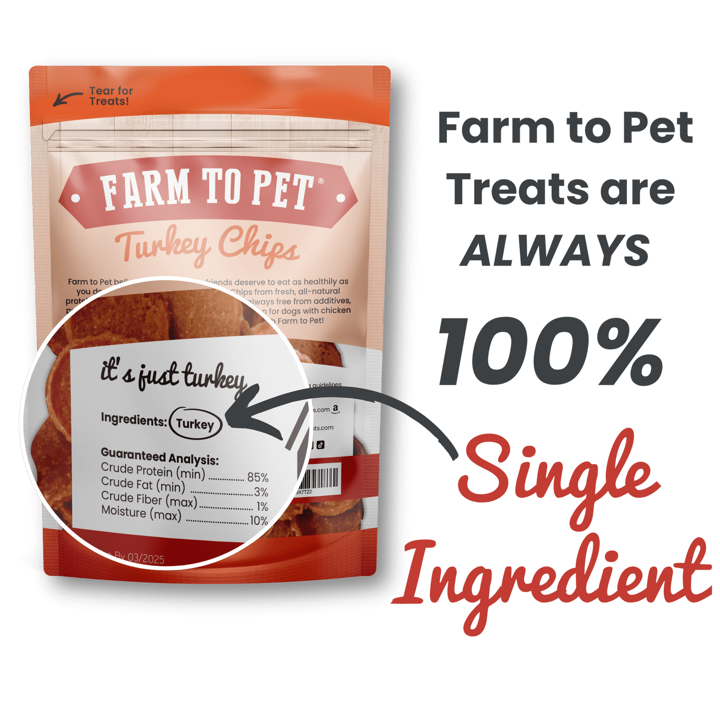 Farm To Pet - Puppy Packs 'n Snacks Dog Treat Starter Pack | Single-Ingredient Training Treats