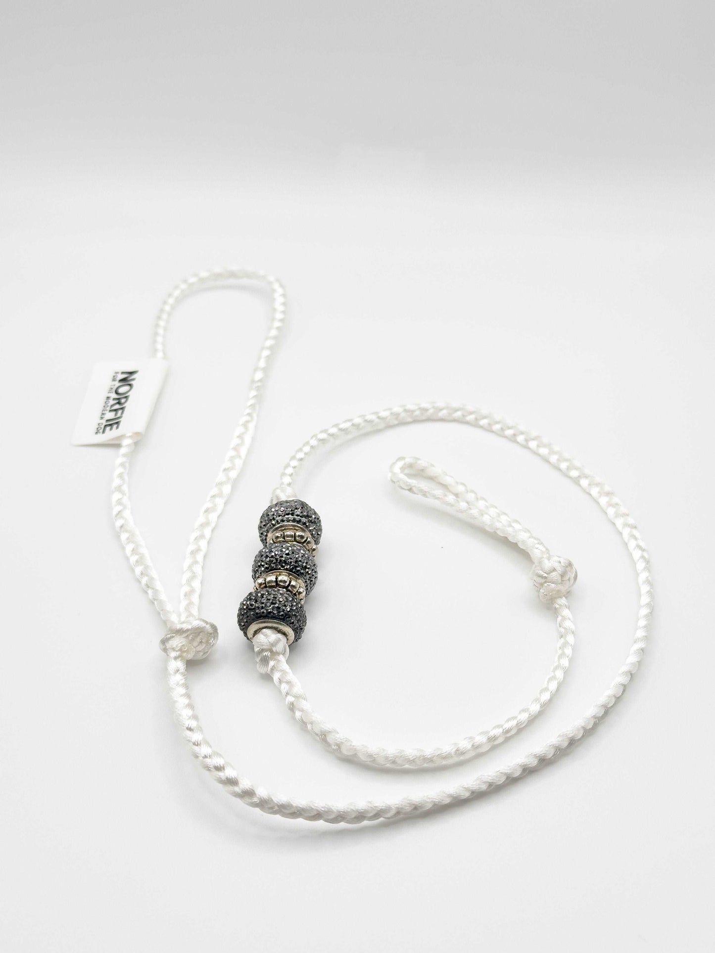 White Pandora Conformation Dog Show Leads front