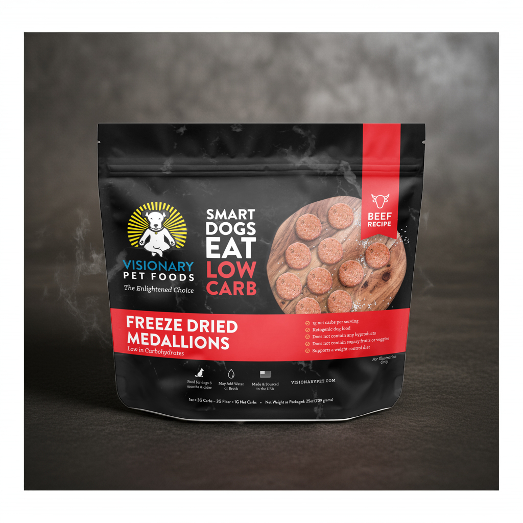 low carb freeze dried dog food with beef