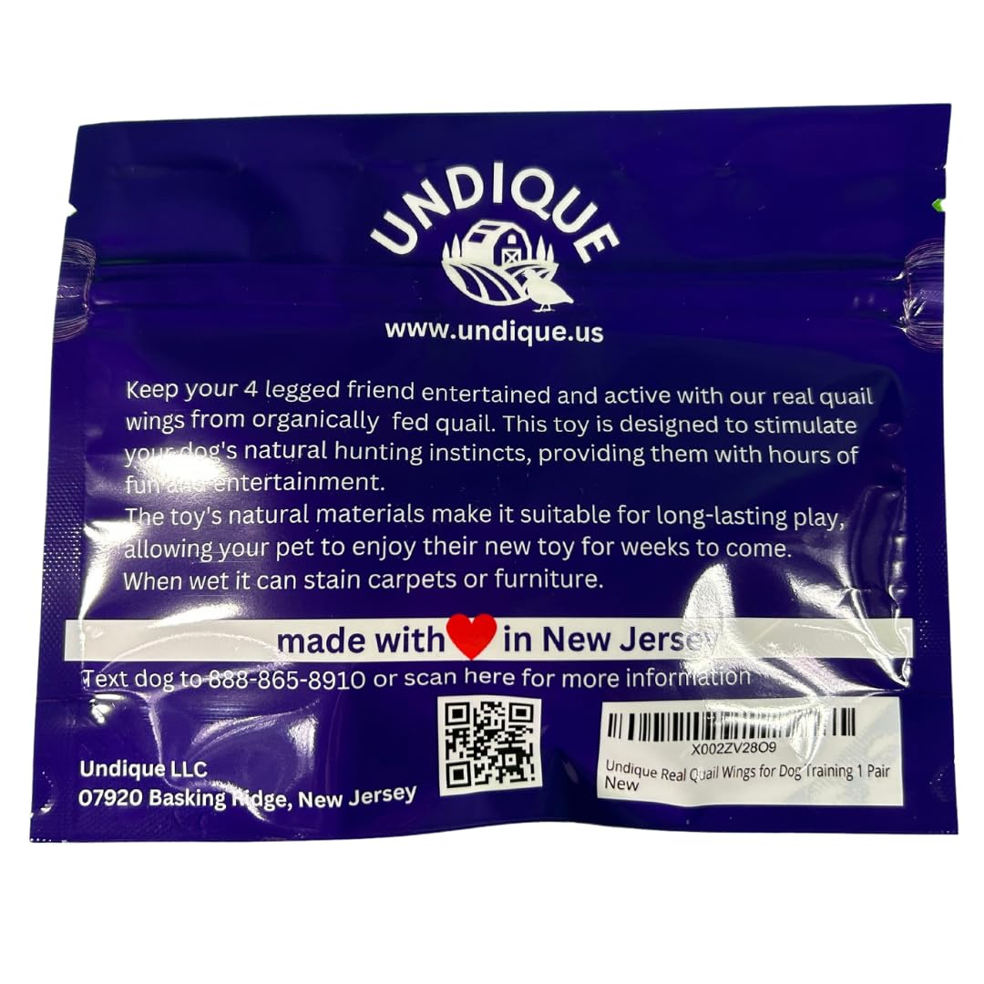 Premium Quail Wings for Dog Training Dog Treats