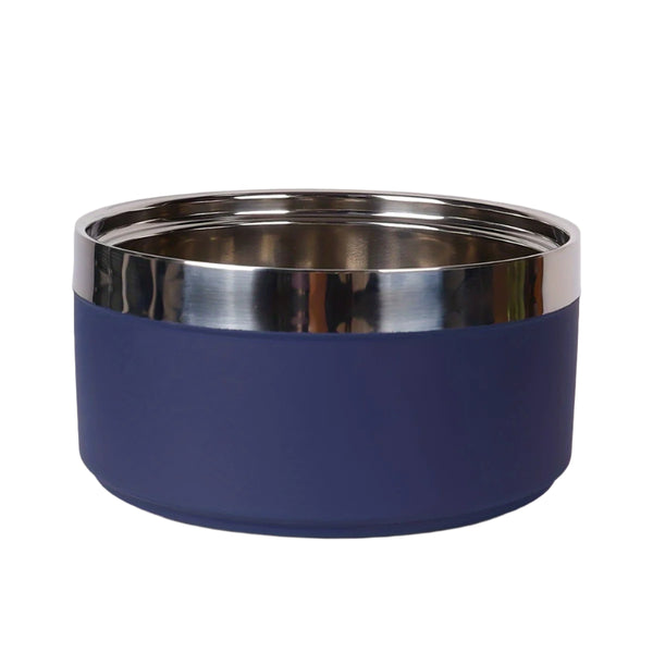 Stainless Steel Dog Bowl – Non-Slip, Durable Pet Food & Water Dish blue