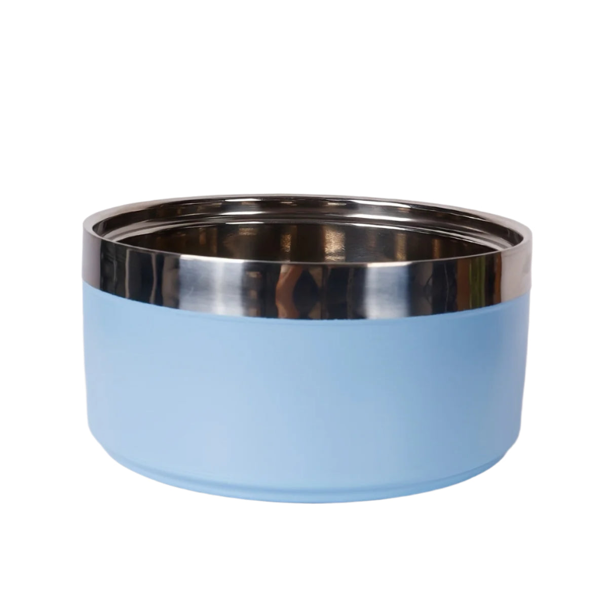 Stainless Steel Dog Bowl – Non-Slip, Durable Pet Food & Water Dish light blue