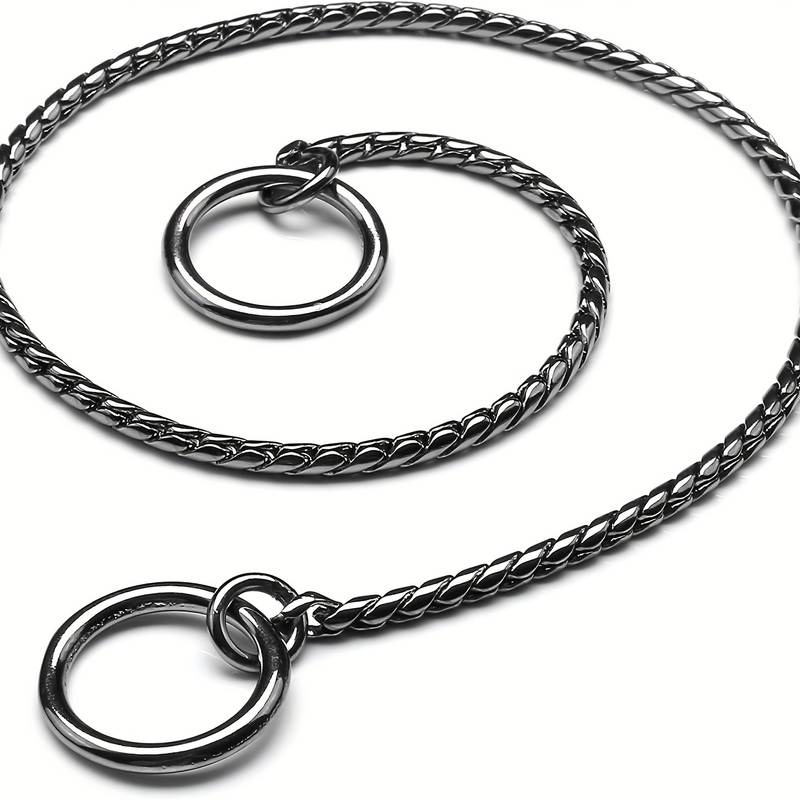 Slip Snake Dog Show Collars dark