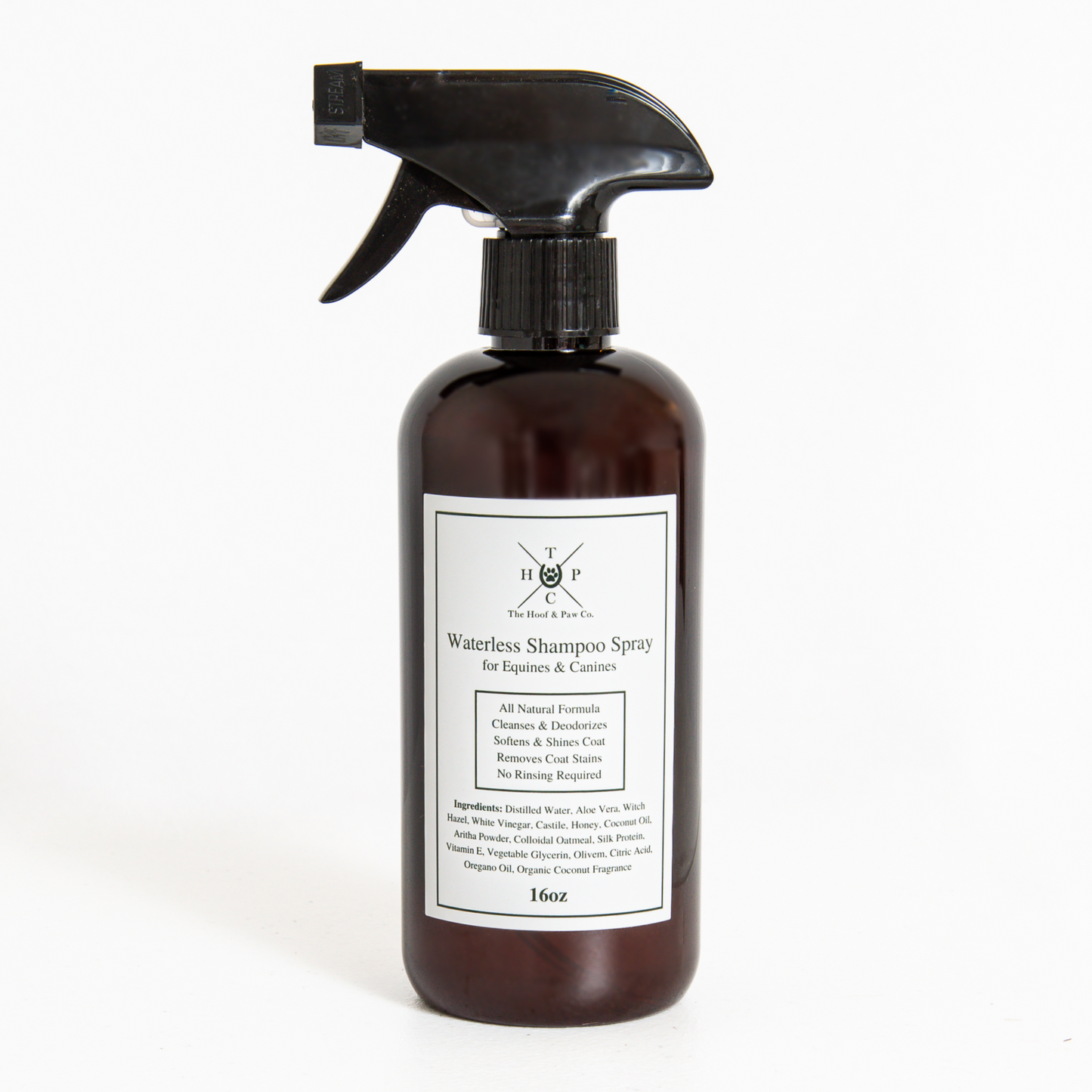The Hoof & Paw Co. - All Natural Waterless Shampoo Spray - For Dogs & Horses - 16oz