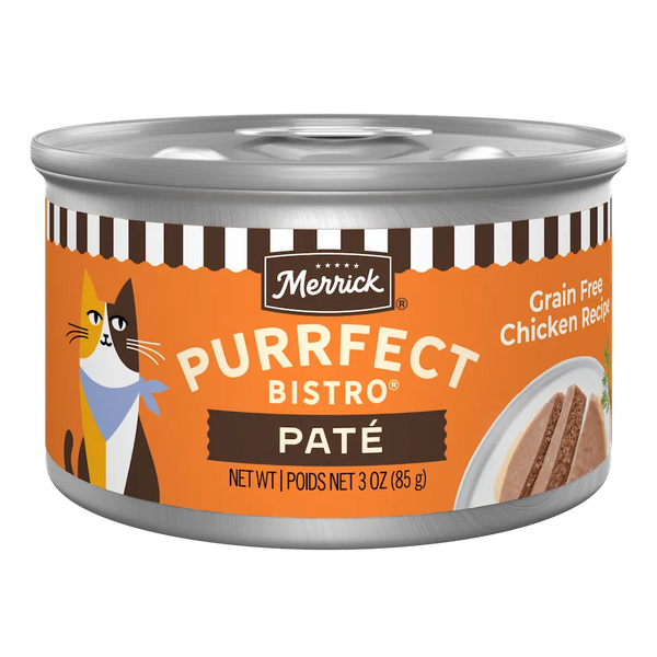 Merrick Purrfect Bistro Grain Free Adult Chicken Pate Cat Food (3oz)