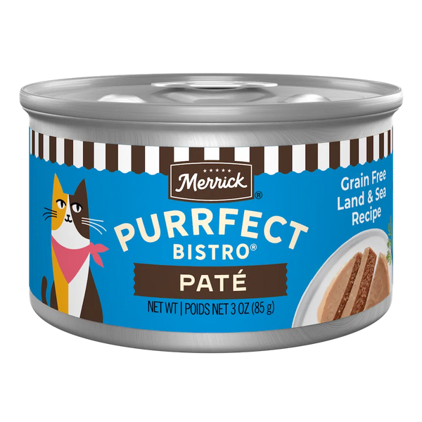 Merrick Purrfect Bistro Grain Free Adult Land & Sea Pate Cat Food