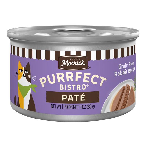 Merrick Purrfect Bistro Grain Free Adult Rabbit Pate Cat Food