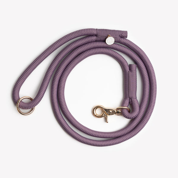 FURLOU lilac braided rope dog leash

