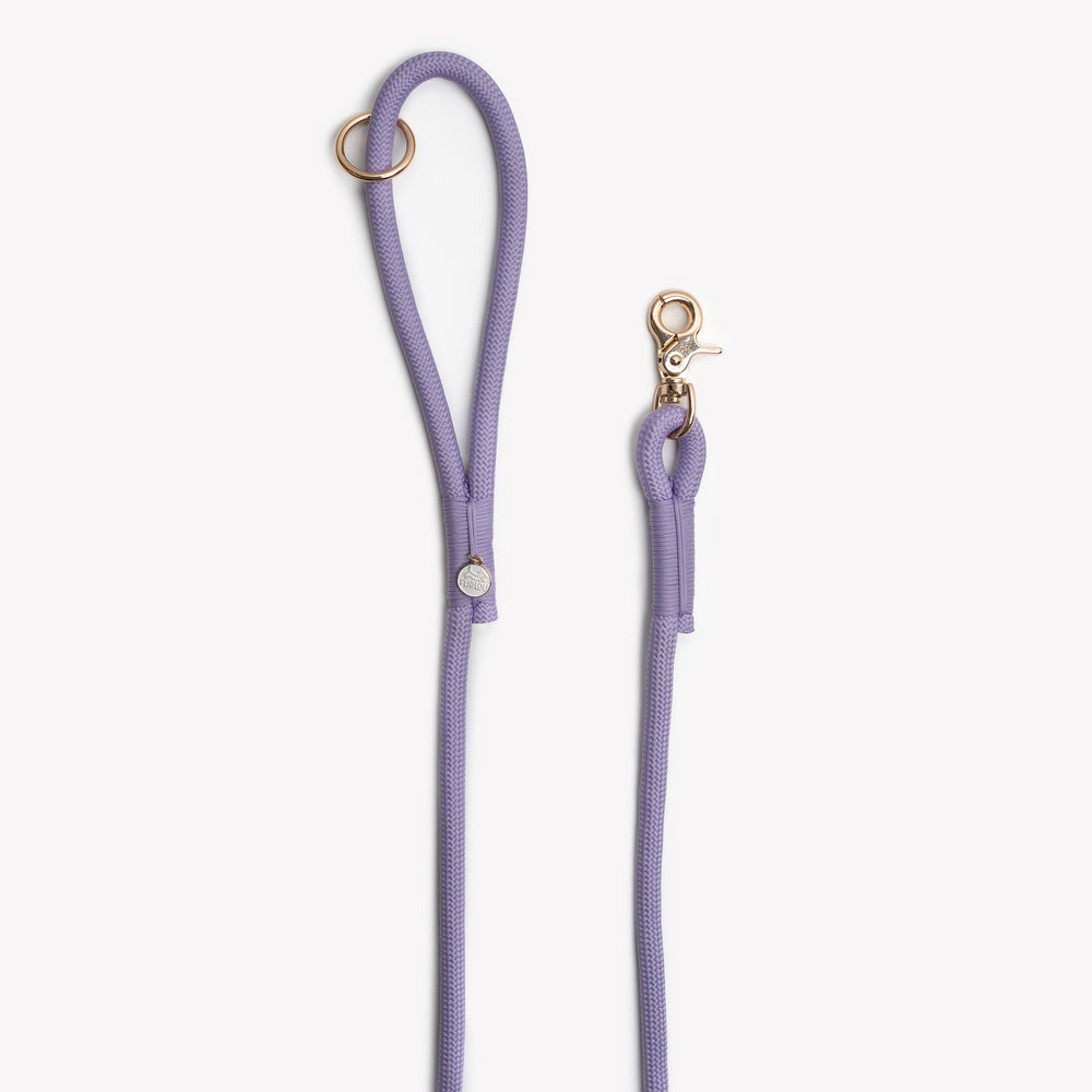 soft lavender rope dog leash for daily walks

