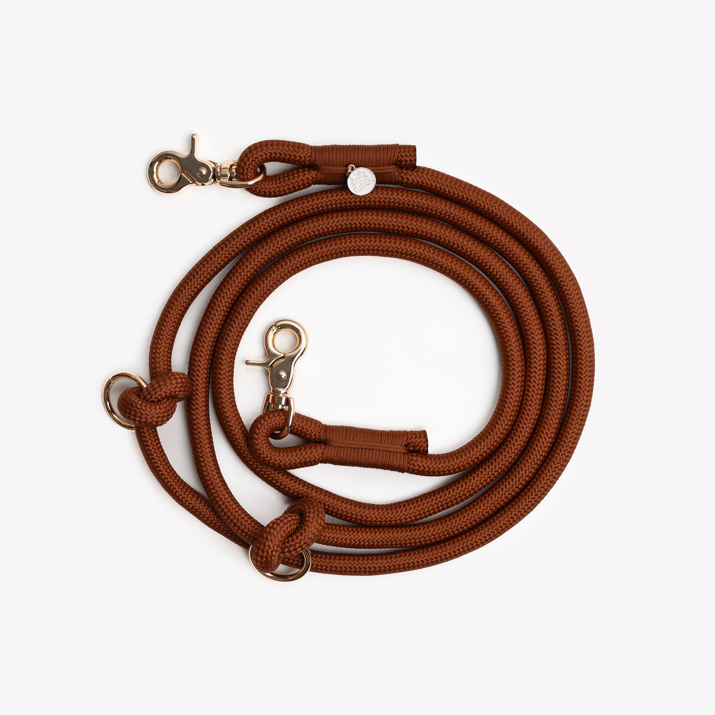 adjustable hands free dog leash clay color

