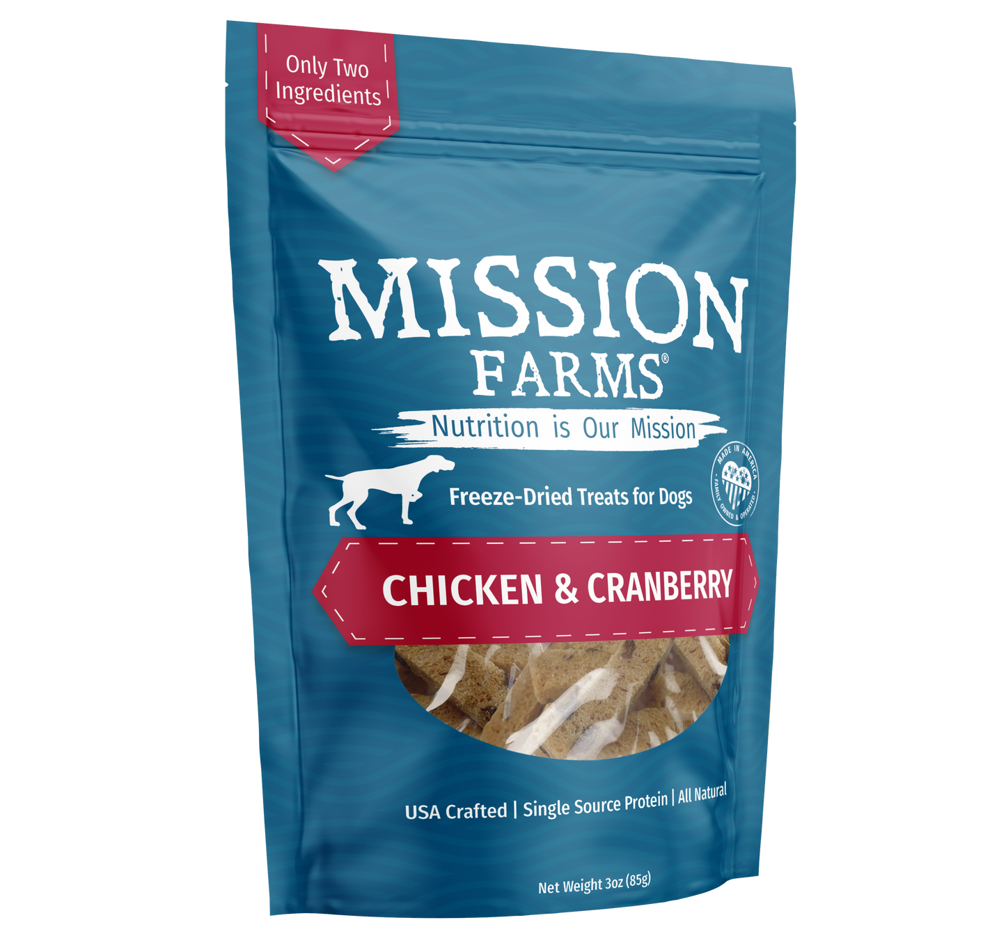Mission Farms - Chicken & Cranberries 3oz Dog Treat