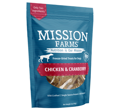 Mission Farms - Chicken & Cranberries 3oz Dog Treat