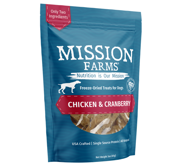 Mission Farms - Chicken & Cranberries 3oz Dog Treat
