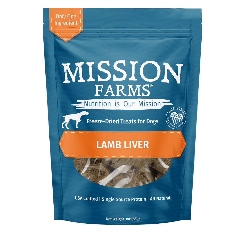 Mission Farms - Lamb Liver 3oz Dog Treat