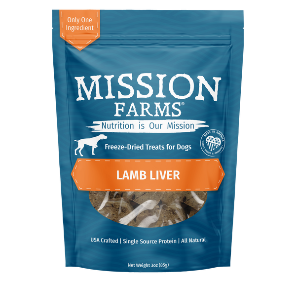 Mission Farms - Lamb Liver 3oz Dog Treat