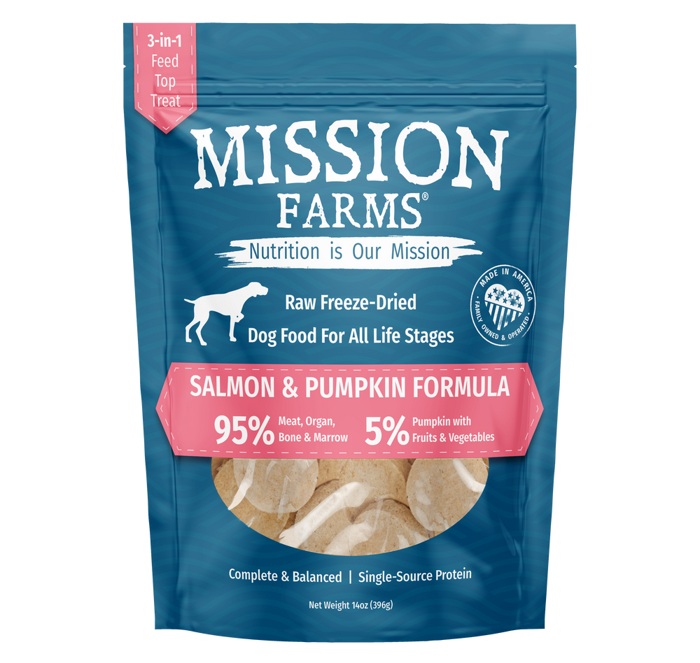 Mission Farms Wild Salmon & Pumpkin 14oz Dog Treat