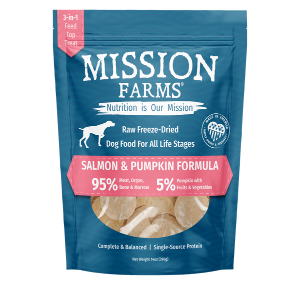 Mission Farms Wild Salmon & Pumpkin 14oz Dog Treat