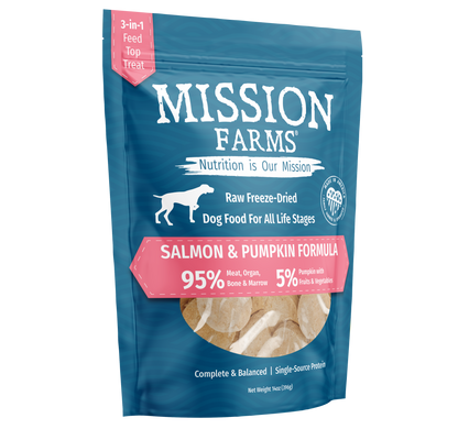 Mission Farms Wild Salmon & Pumpkin 14oz Dog Treat