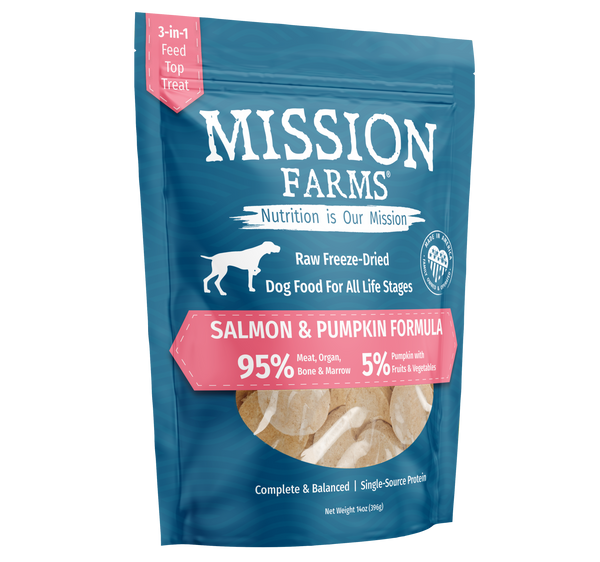 Mission Farms Wild Salmon & Pumpkin 14oz Dog Treat