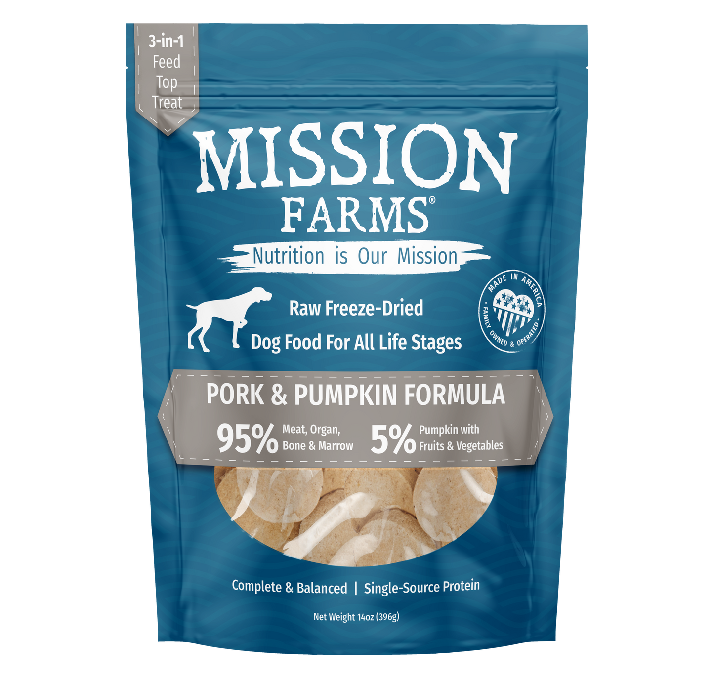 Mission Farms - Pork & Pumpkin 14oz Dog Treat