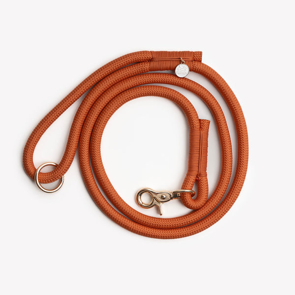 FURLOU terracotta braided rope dog leash

