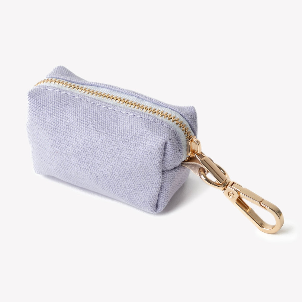 stylish lavender dog poop bag holder

