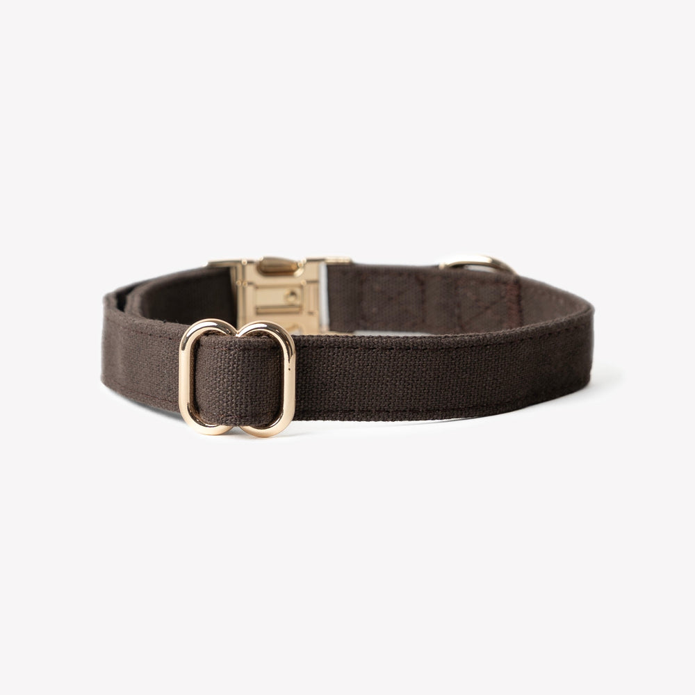 soft brown cotton collar for dogs

