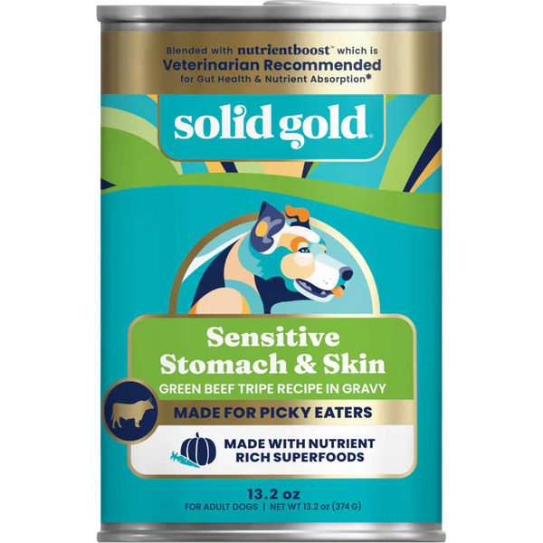 Solid Gold NutrientBoost Grain Free Green Beef Tripe Dog Pate (13.2oz)