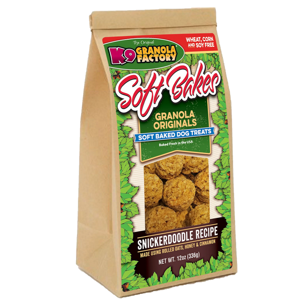 K9 Granola Factory Soft Bakes, Snickerdoodle Recipe Dog Treats (12oz)