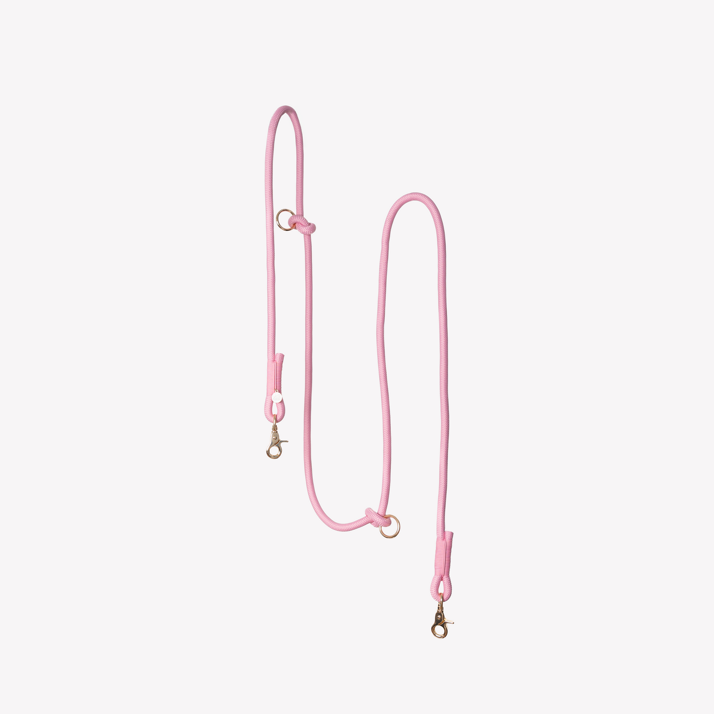 FURLOU pink hands free braided dog leash

