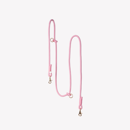 FURLOU pink hands free braided dog leash

