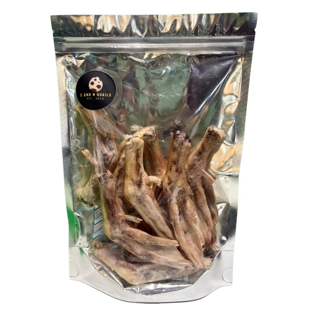 Freeze Dried Duck Feet for Dogs, Natural Joint Support, 10 Count - Premium Quality Made in USA