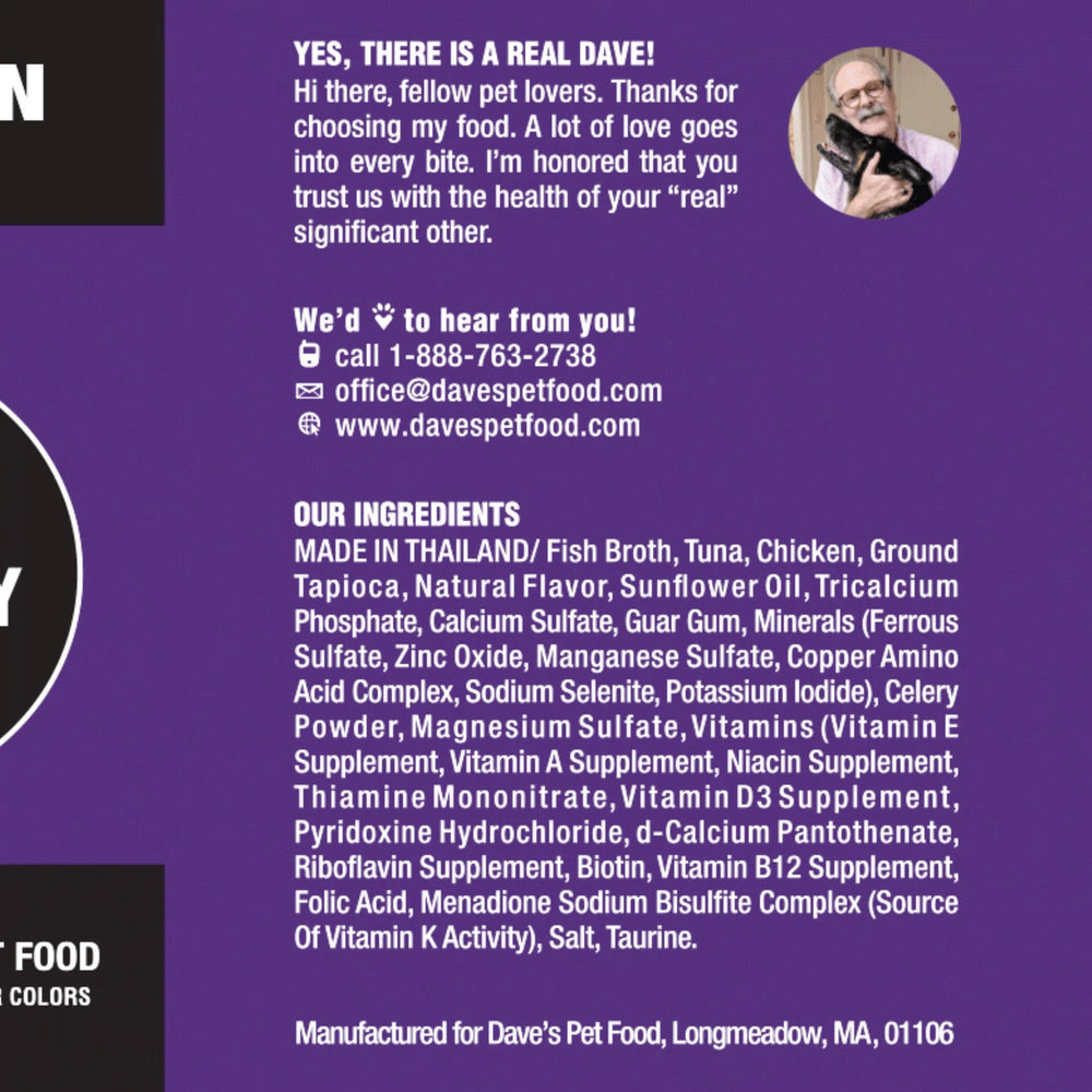 Dave's Cat Naturally Healthy Grain Free Tuna & Chicken (13oz)