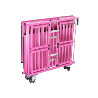 Four Berth Show Trolley By Aeolus pink close