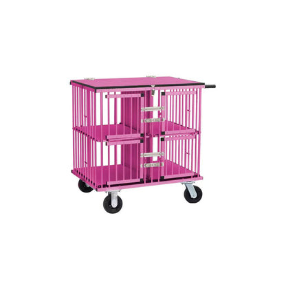 Four Berth Show Trolley By Aeolus pink