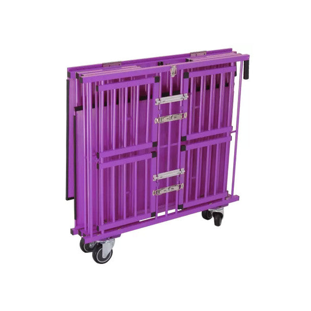 Four Berth Show Trolley By Aeolus pink closed