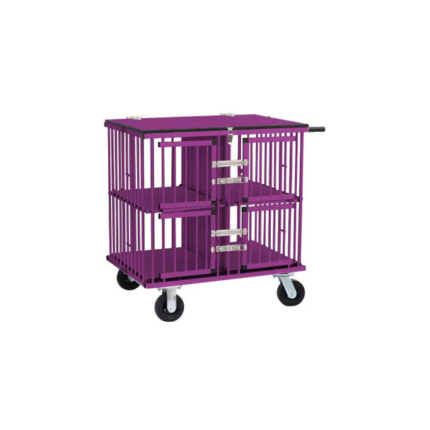 Four Berth Show Trolley By Aeolus pink open