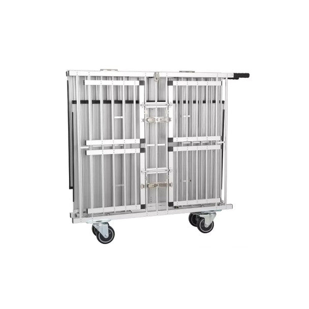 Four Berth Show Trolley By Aeolus silver close