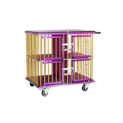 Premium Aeolus Four Berth Show Trolley Gold and Purple