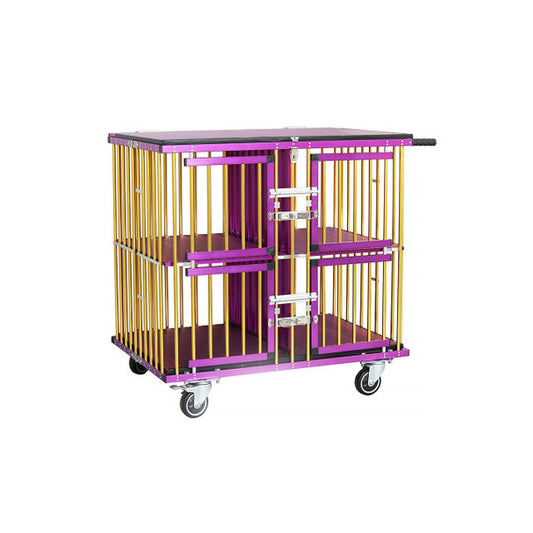 Premium Aeolus Four Berth Show Trolley Gold and Purple