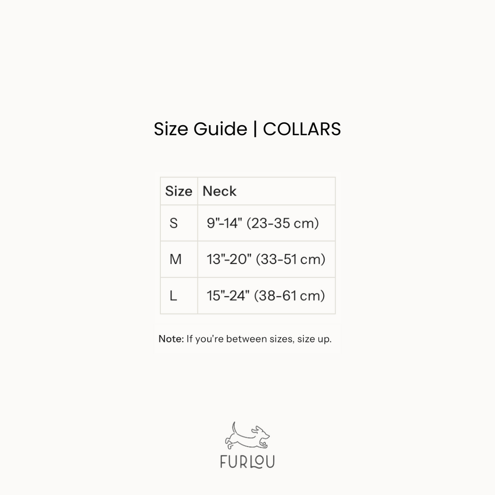 FURLOU Blue Canvas Dog Collar
