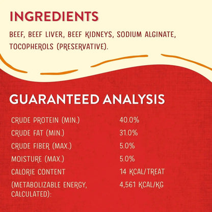 Stella & chewy's - Freeze-Dried Raw Wild Weenies Dog Treats - High-Protein Training Treats for Dogs & Puppies - All-Natural Grass-Fed Beef Recipe with 97% Meat & Organs - USA Made - 11.5 Oz Bag