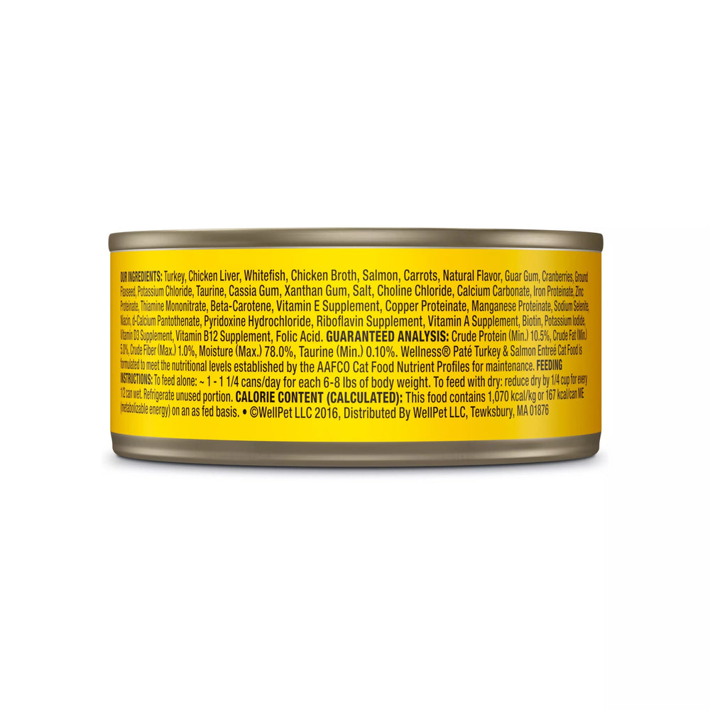 Wellness Complete Health Adult Turkey and Salmon Pate Wet Cat Food (3oz)
