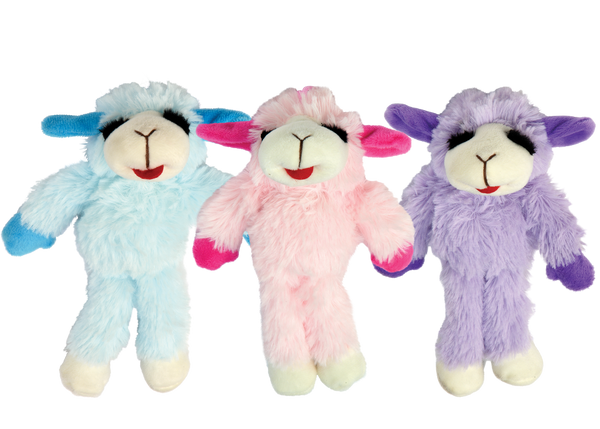 Multipet Floppy Lamb Chop - Assorted Colors 7"