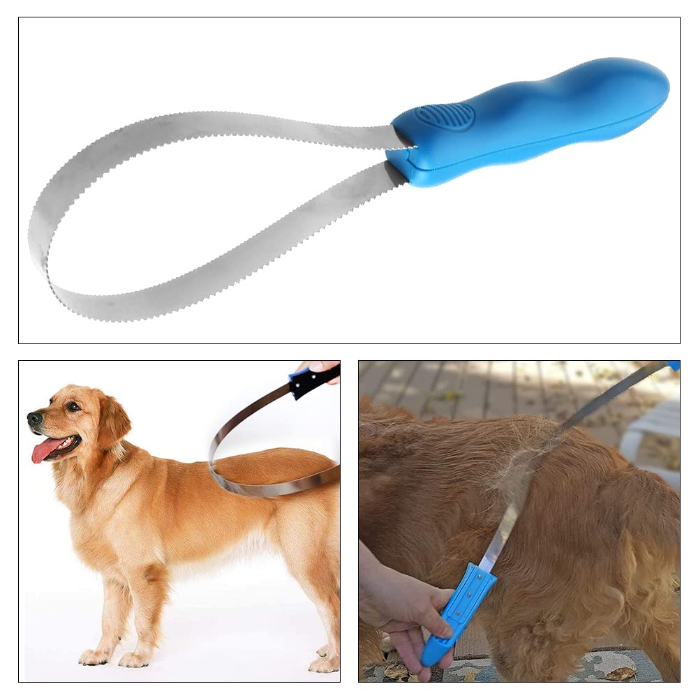 Dual-Sided Dog Shedding Blade dog sample use