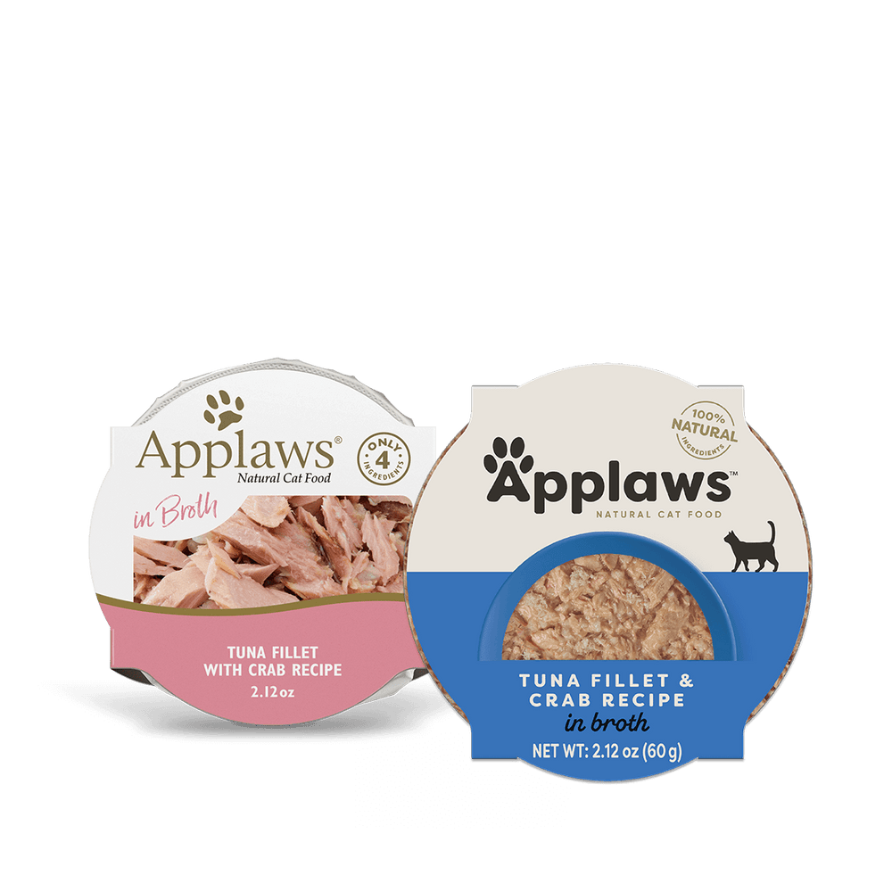 Applaws Natural Wet Cat Food Tuna Fillet & Crab Recipe in Broth (2.12oz)