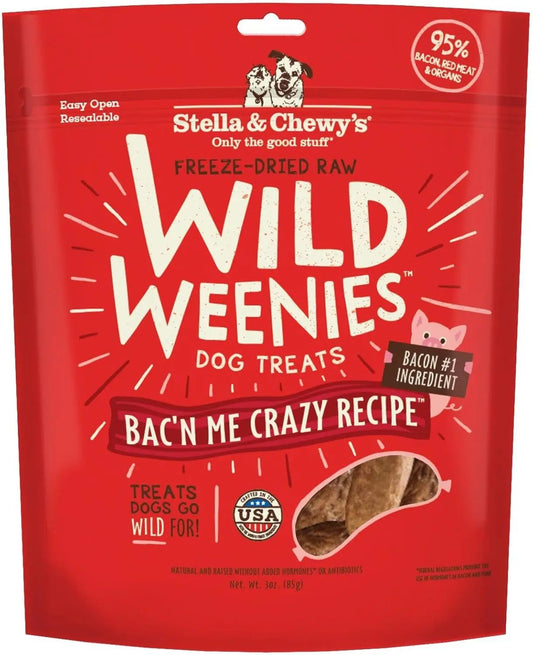 Stella & chewy's - Freeze-Dried Raw Wild Weenies Dog Treats - High-Protein Training Treats for Dogs & Puppies