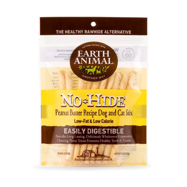 Earth Animal No Hide Peanut Butter Pet Stix (10pk) (1.6oz)